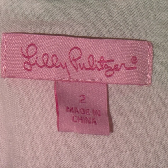 Lilly Pulitzer Mila Zip Front Shift Dress - 100% Cotton - Size 2 - Picture 7 of 7